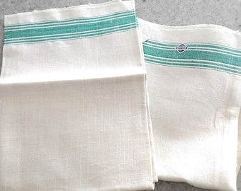 Vintage Linen Tea Towels Made in the Societ Union