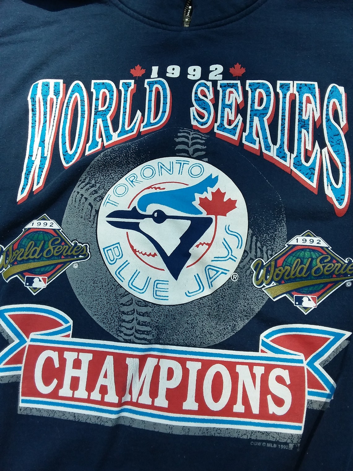 Vintage XL Toronto Blue Jays World Series Champions Sweatshirt Etsy