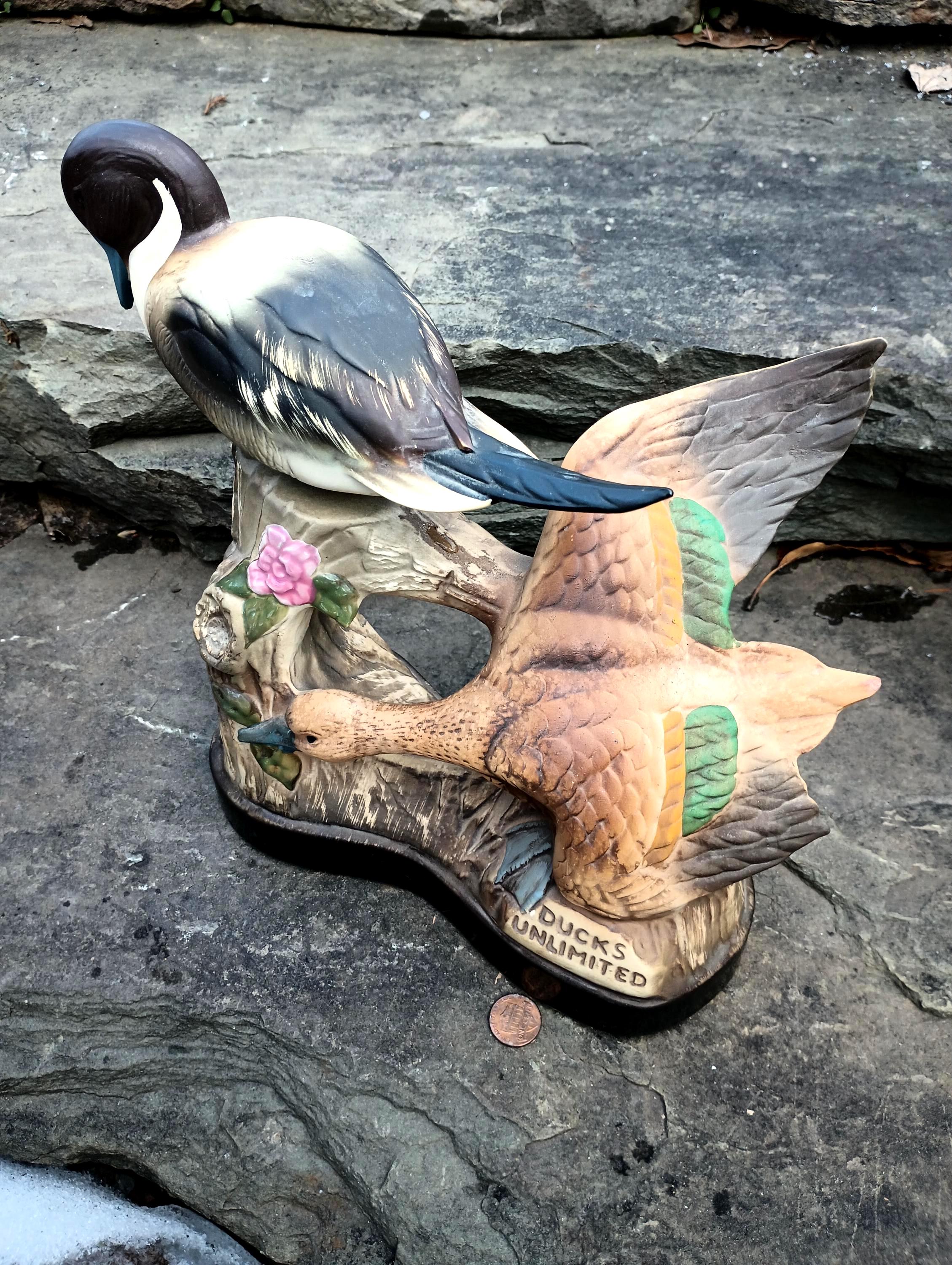 ダックスアンリミテッド　ジムビームバーボンデキャンタ　ヴィンテージ　1970年代 Vintage Jim Beam Ducks Unlimited Pintail Bourbon Decanter, 1985 - Etsy