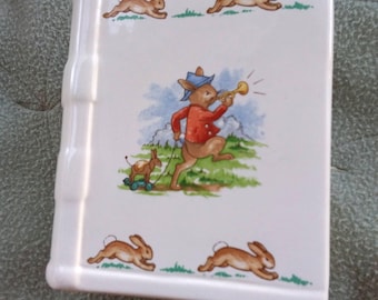 Vintage Porcelain Royal Dalton Bunnykins Coin Bank 1970's