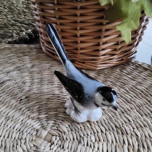 Vintage Goebel White Wagtail Bird Porcelain Figurine, Germany