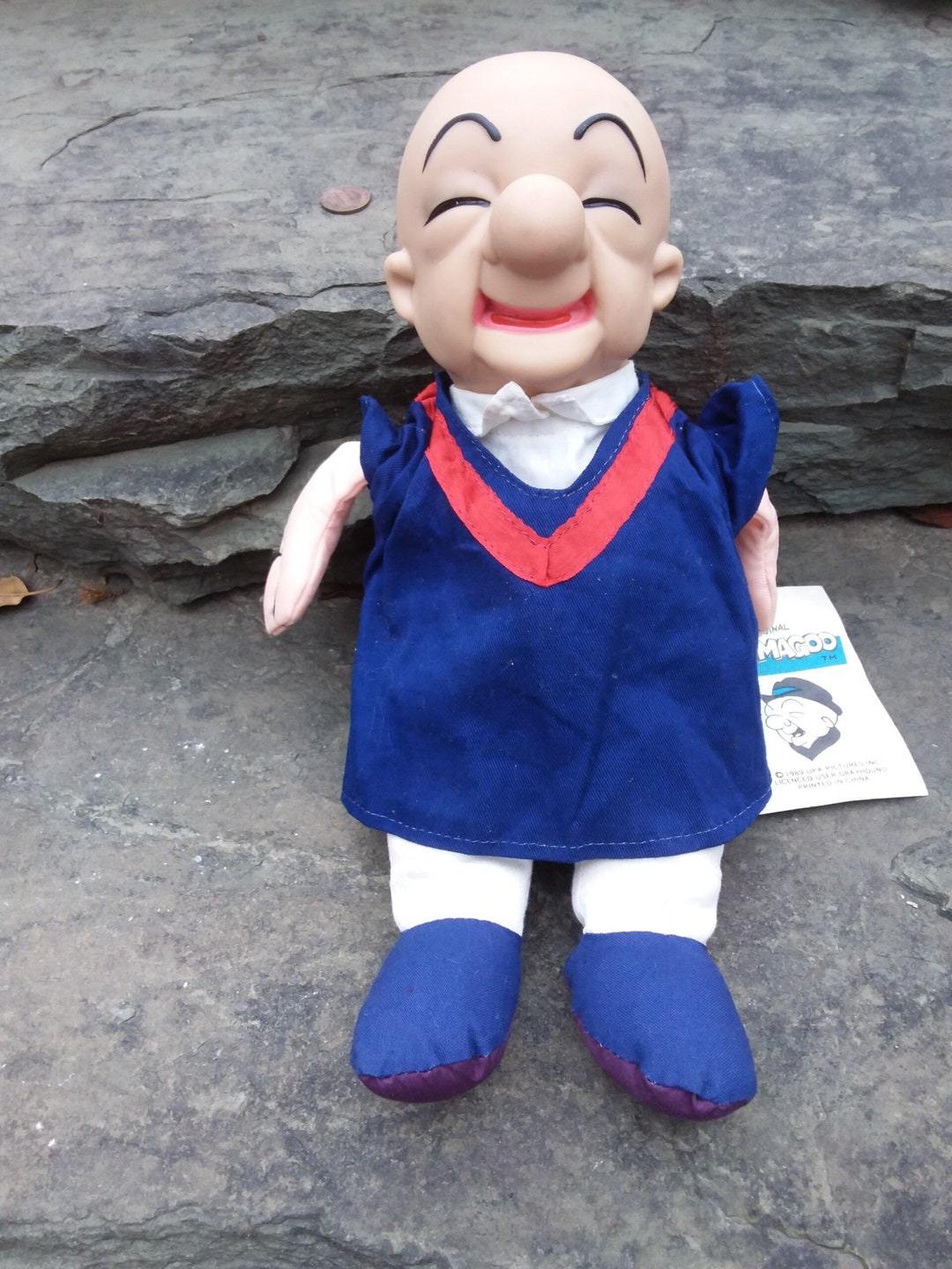 Vintage Mr. Magoo Doll UPA Pictures, 1989, Plush Body Rubber Head With ...