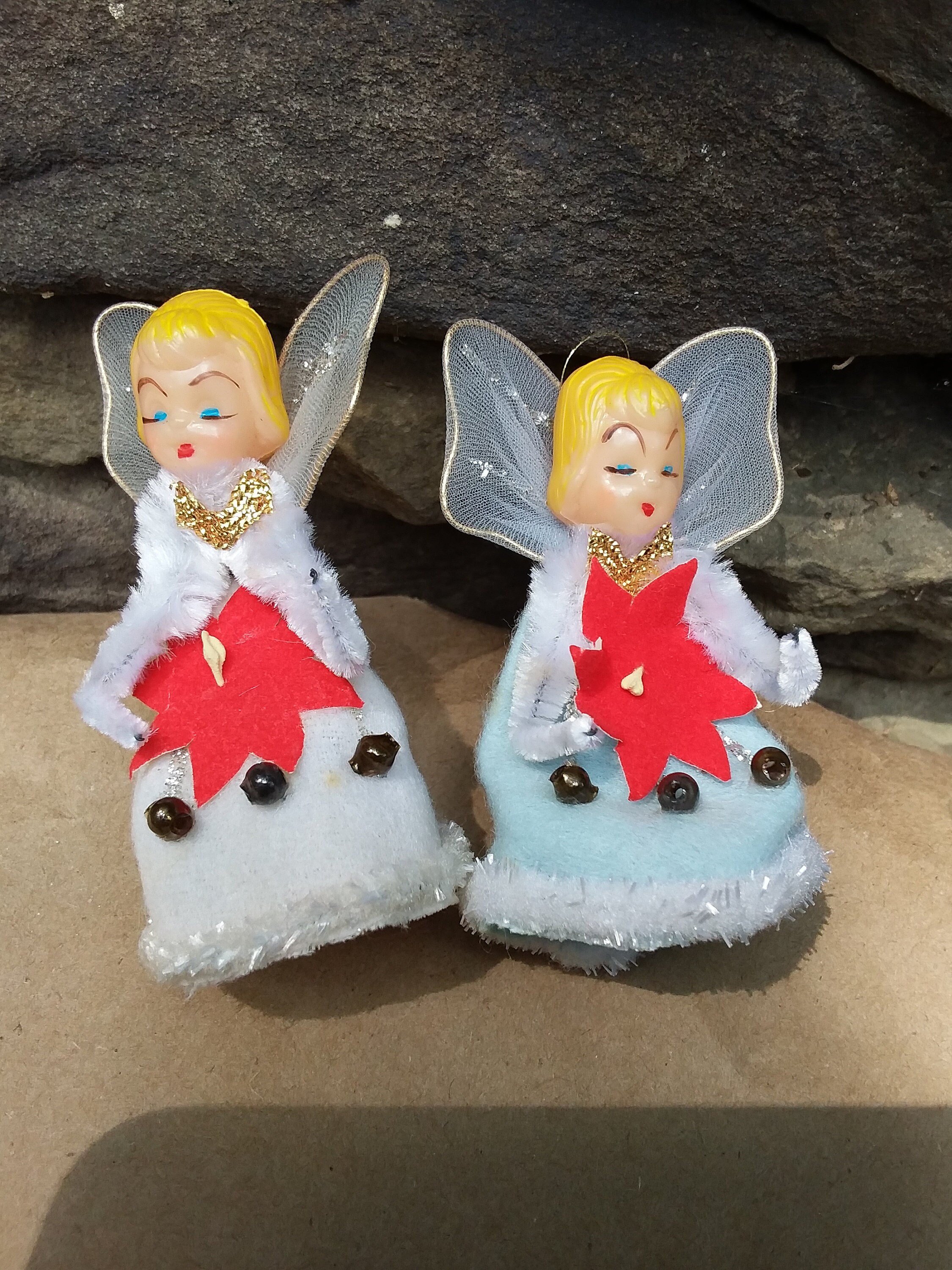 Vintage Angel Pipe Cleaners Christmas Holiday Ornaments Made Etsy