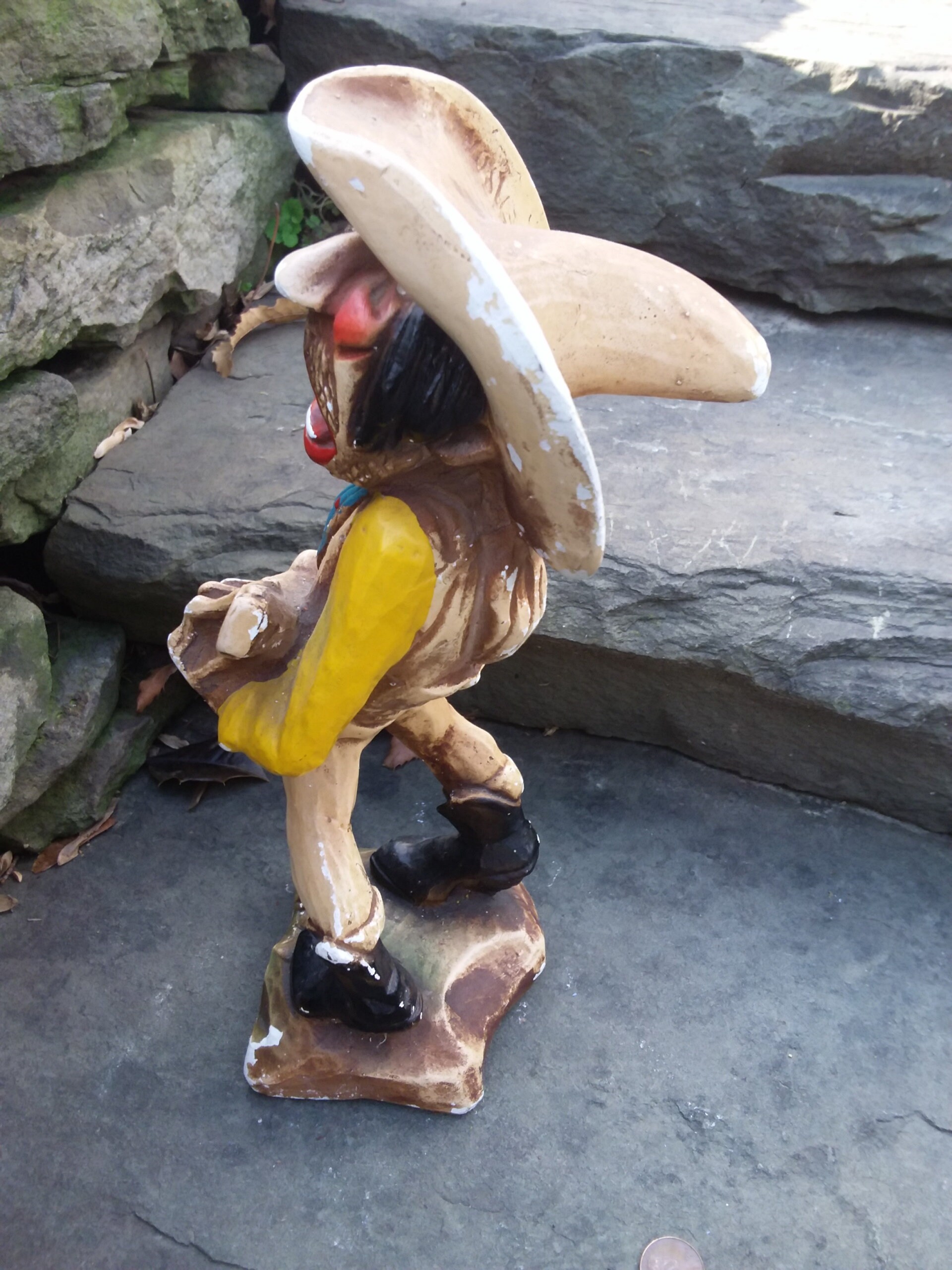 Vintage Chalkware Tex the Singing Cowboy Figurine by H. S. Andy