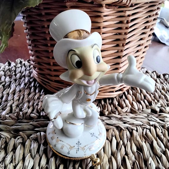 Vintage Lenox Porcelan Disney Jiminy Cricket Figurine, Pinocchio