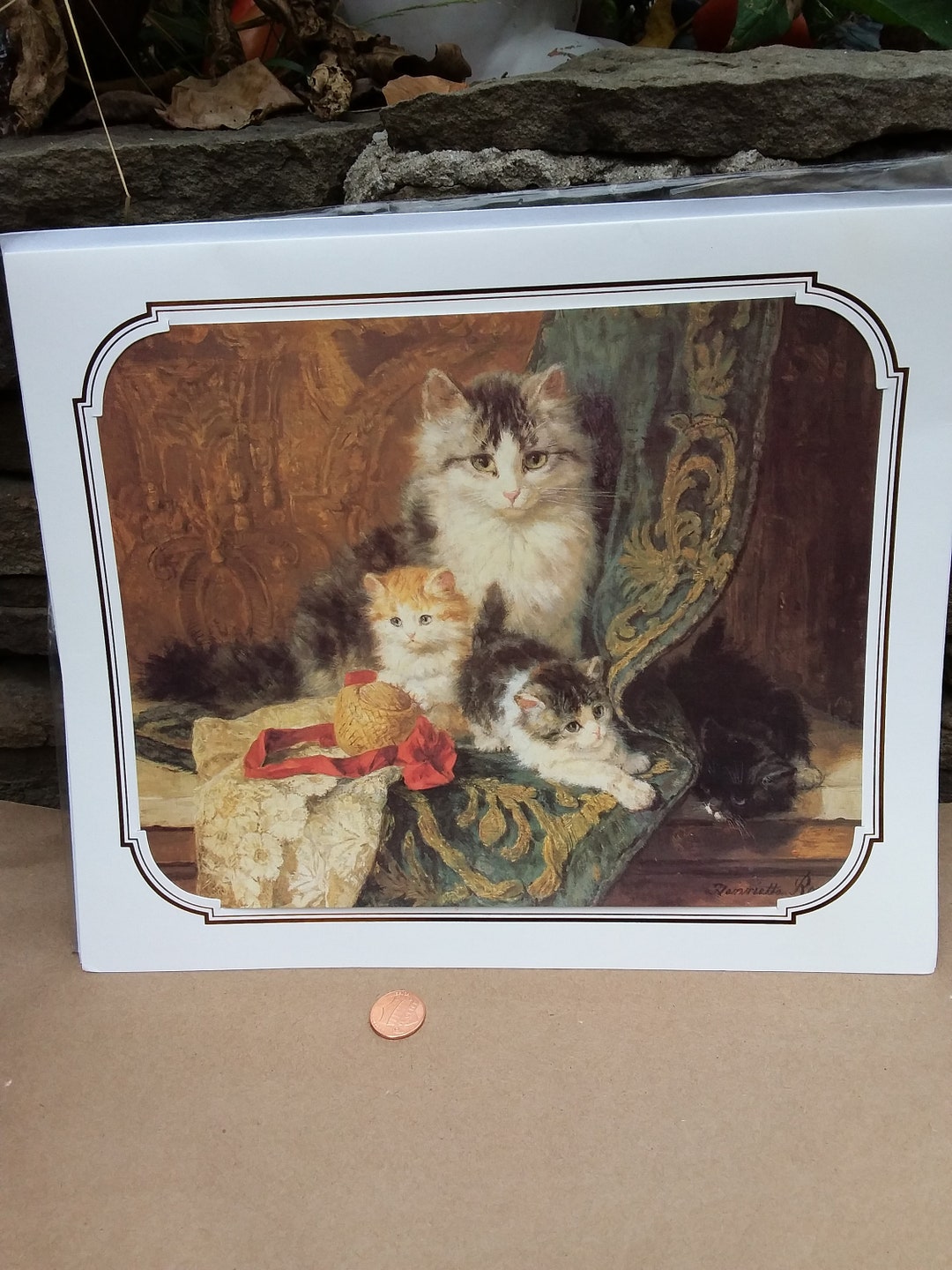 Henriette Ronner-knip Cat Print: Vintage Mother and Kittens Card - Etsy