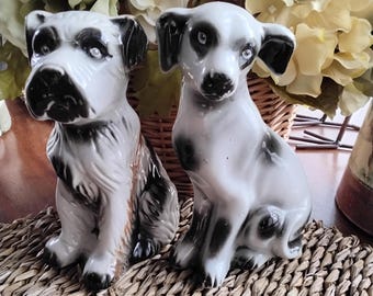 Vintage Dalmatian Dog & Fox Terrier Dog Figurines, MSC, Brazil