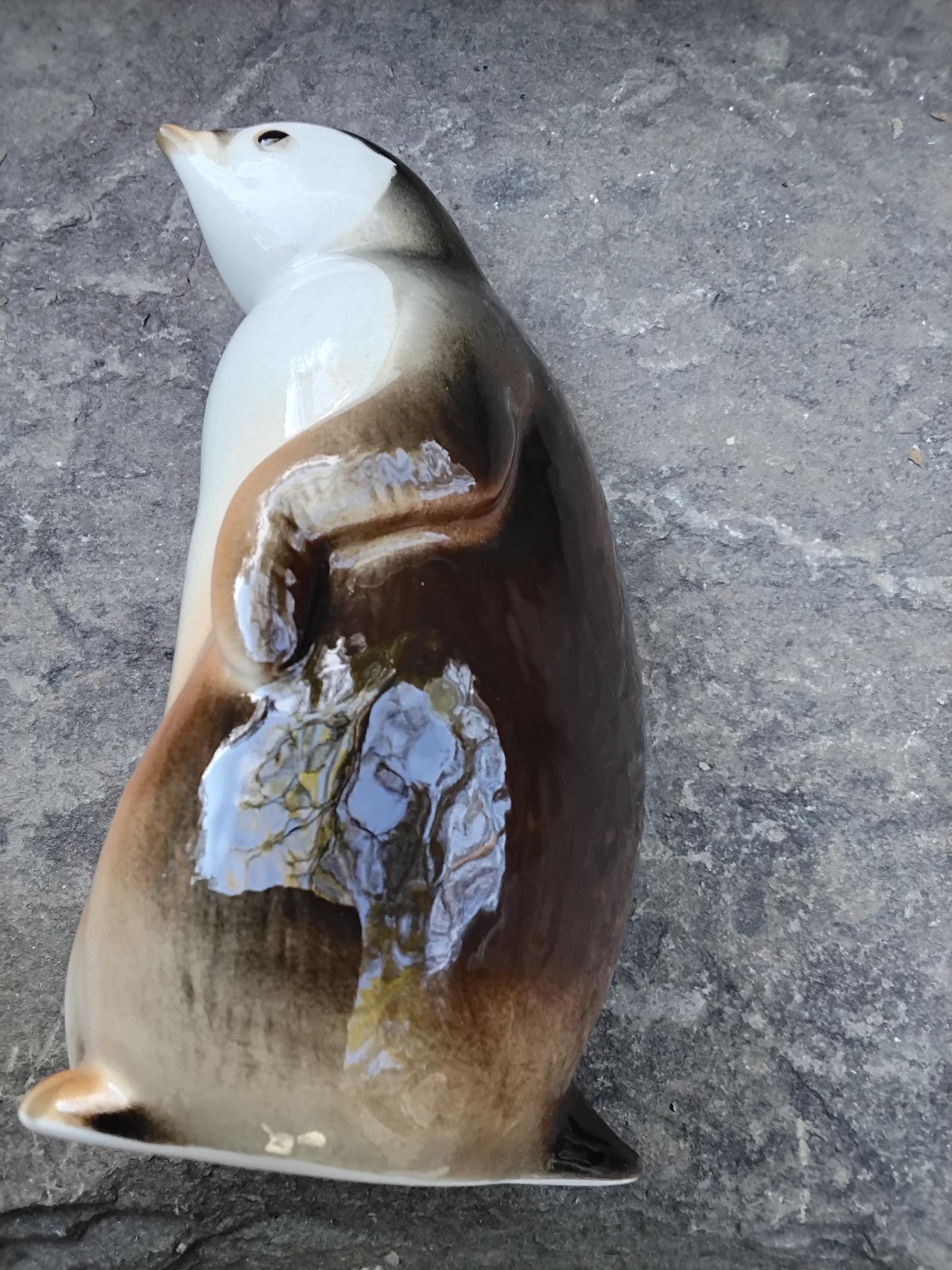 ロモノーソフ フィギュリン ペンギン Lomonosov ヴィンテージ雑貨 1C ロモノーソフ フィギュリン ペンギン Lomonosov ヴィンテージ