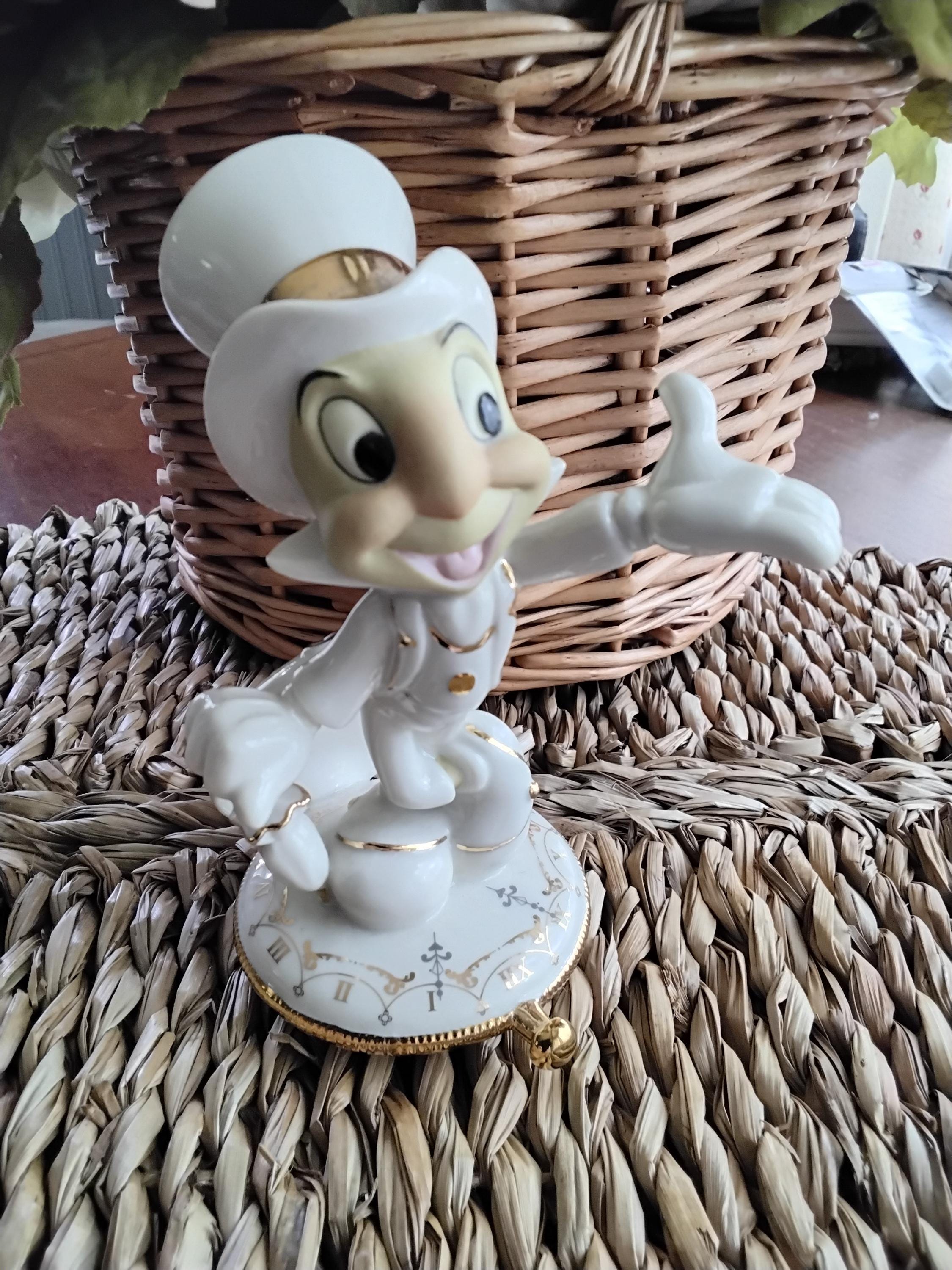 Vintage Lenox Porcelan Disney Jiminy Cricket Figurine, Pinocchio