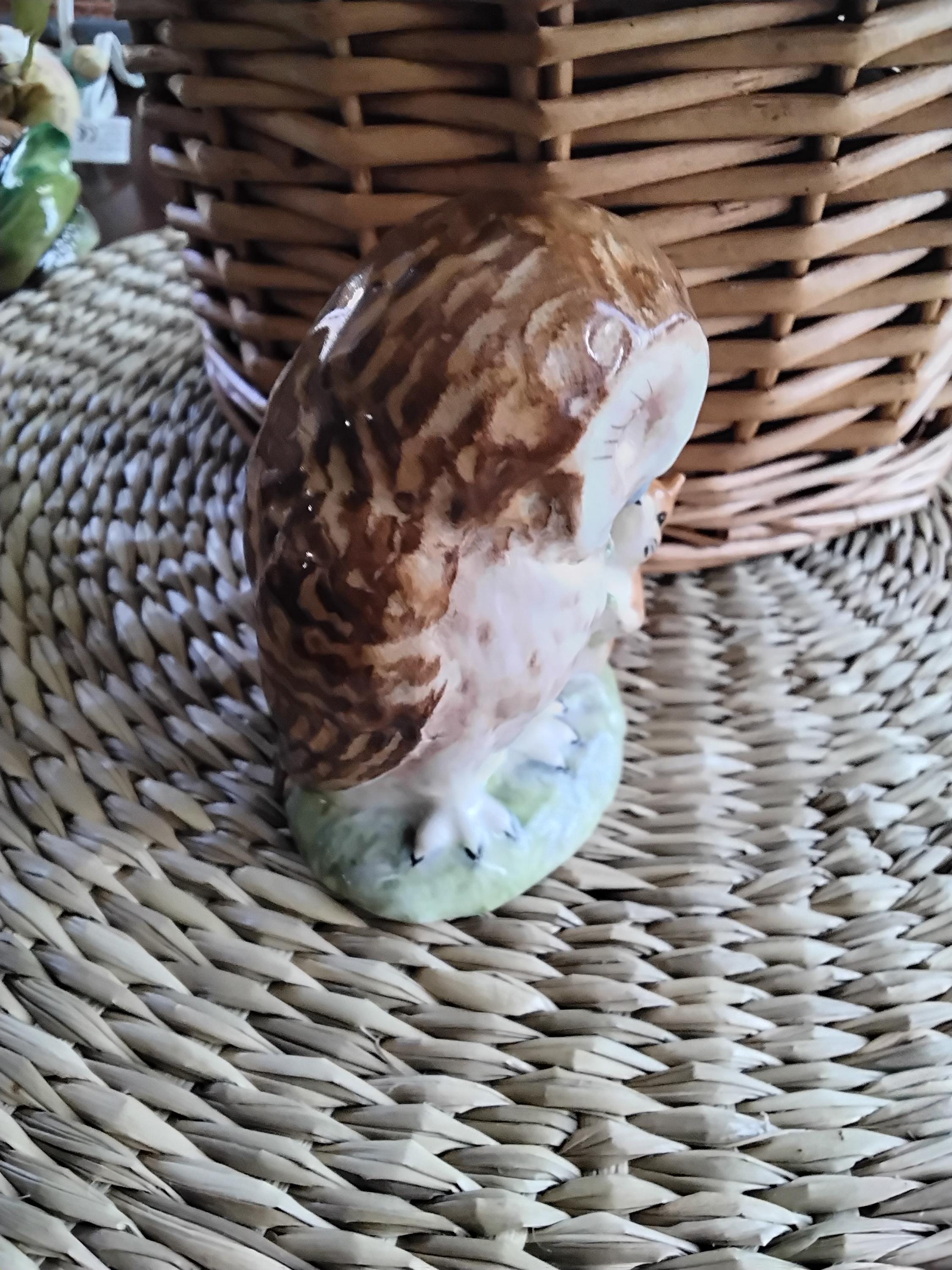 Vintage Beswick Beatrix Potter Old Mr. Brown Owl With Squirrel