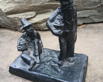 Vintage JGK Specialty Co Figurine Old Timers from Appalachian Coal, Beaver W. Virginia
