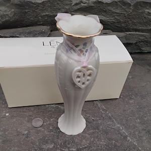 Vintage Lenox Mother&#39;s Day Porcelain Bud Vase Tied with Love, IOB