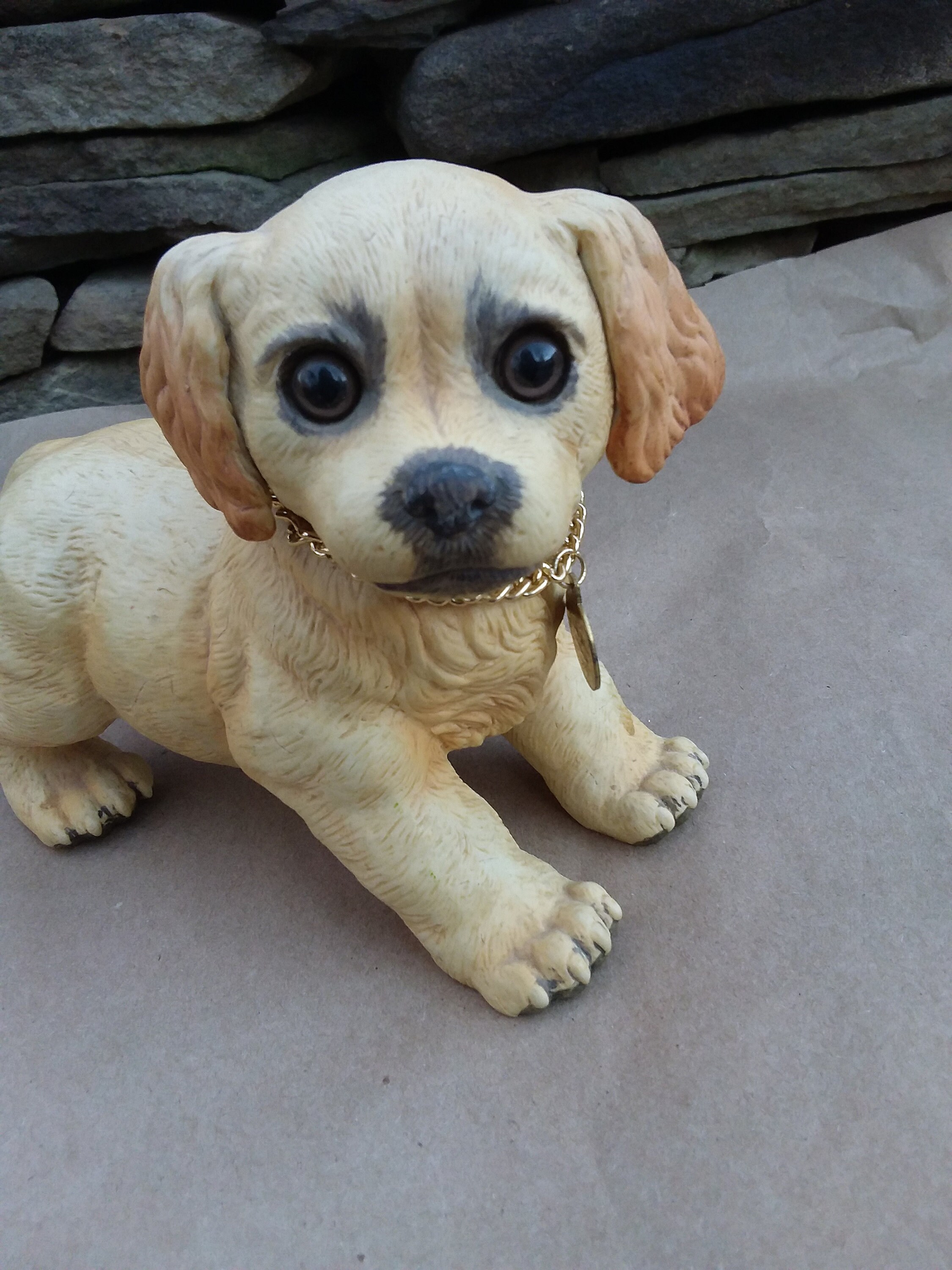 Vintage Golden Retriever Puppy Dog by Kathy Wise for Enesco's Purebred ...