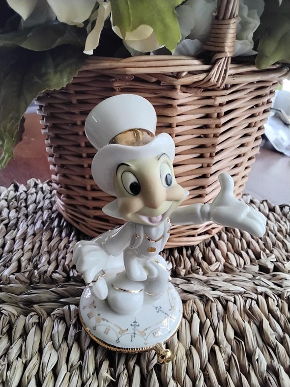 Vintage Lenox Porcelan Disney Jiminy Cricket Figurine, Pinocchio