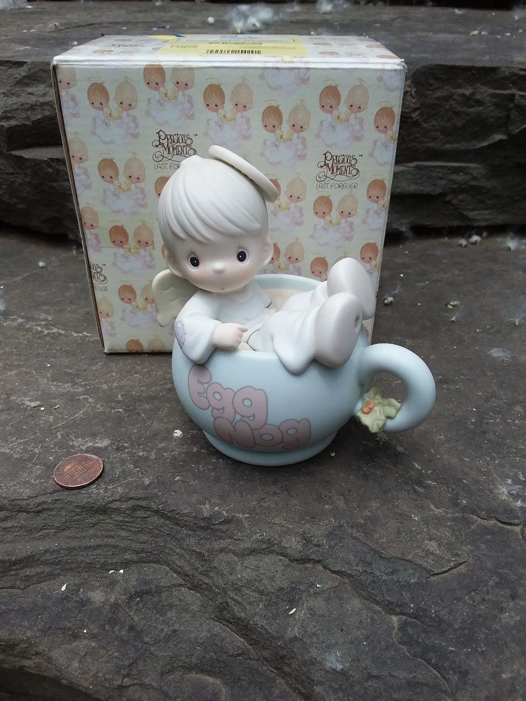 Vintage Enesco Precious Moments Dropping in for the Holidays Christmas ...