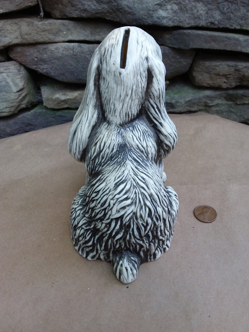 Vintage Cocker Spaniel Dog Coin Bank by Creative Mfg 1977 USA