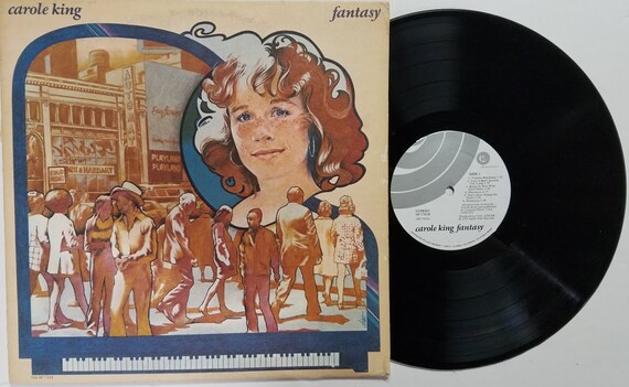 Vintage Vinyl Record Album by Carole King titled Fantasy from 1973
