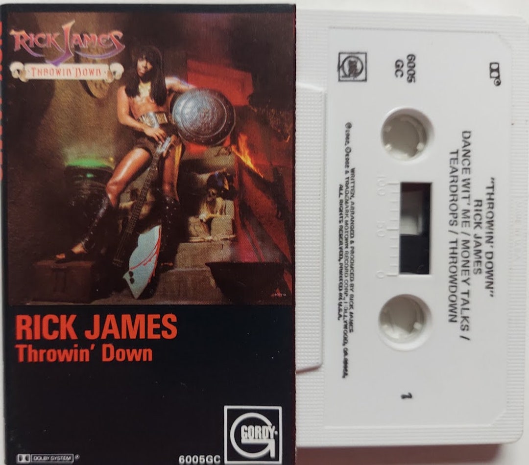 Cassette 1982 Vintage Music by Rick James Titled Throwin' Etsy Hong Kong