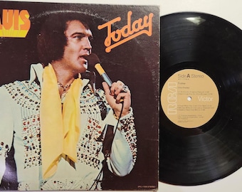 Vintage 1975 Vinyl Record Album by Elvis Presley titled Today
