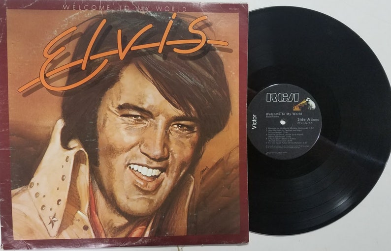 Vintage Vinyl Record Album by Elvis Presley titled To Etsy