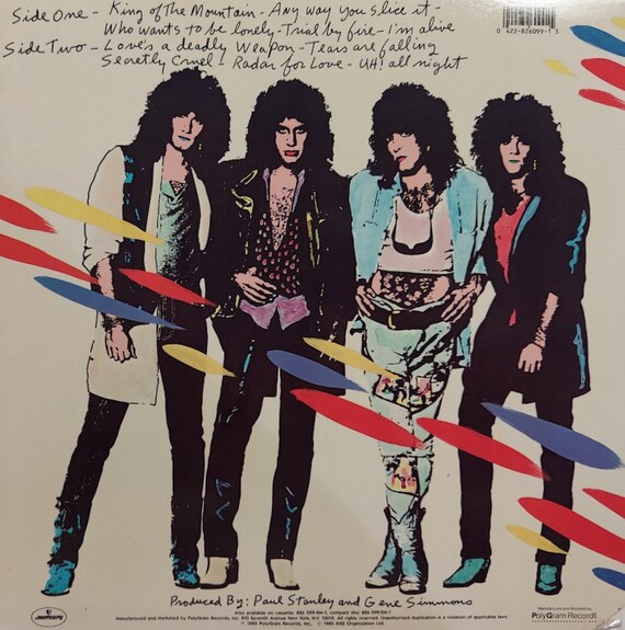 Vintage 1985 Vinyl Record Album by Kiss Titled Asylum - Etsy