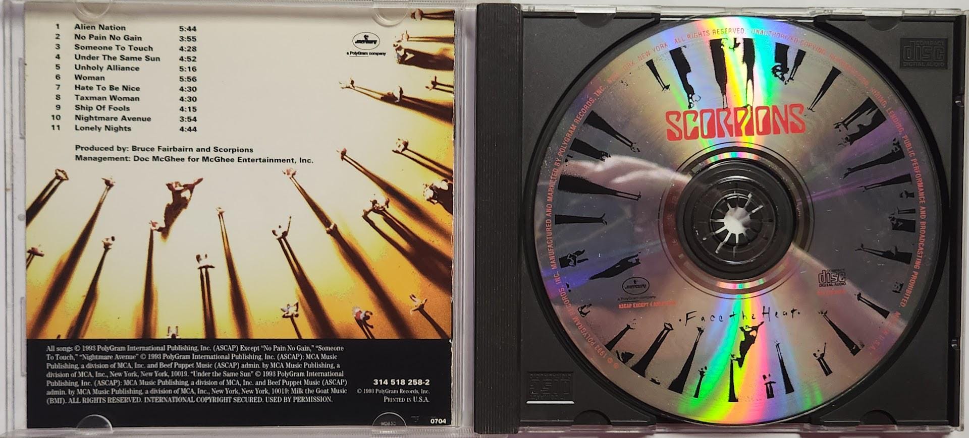 CD Used 1993 Vintage Music by Scorpions Titled Face the Heat - Etsy