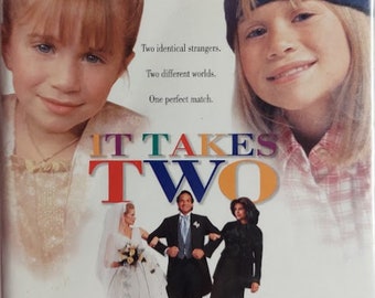 VHS 1995 Vintage Movie Titled It Takes Two Starring Ashley 