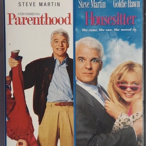 DVD Double Feature Steve Martin movies titled Parenthood / Housesitter with Goldie Hawn,  Mary Steenburgen