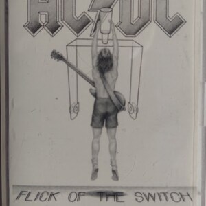 Music Cassette 1983 Vintage by AC/DC titled Flick Of The Switch