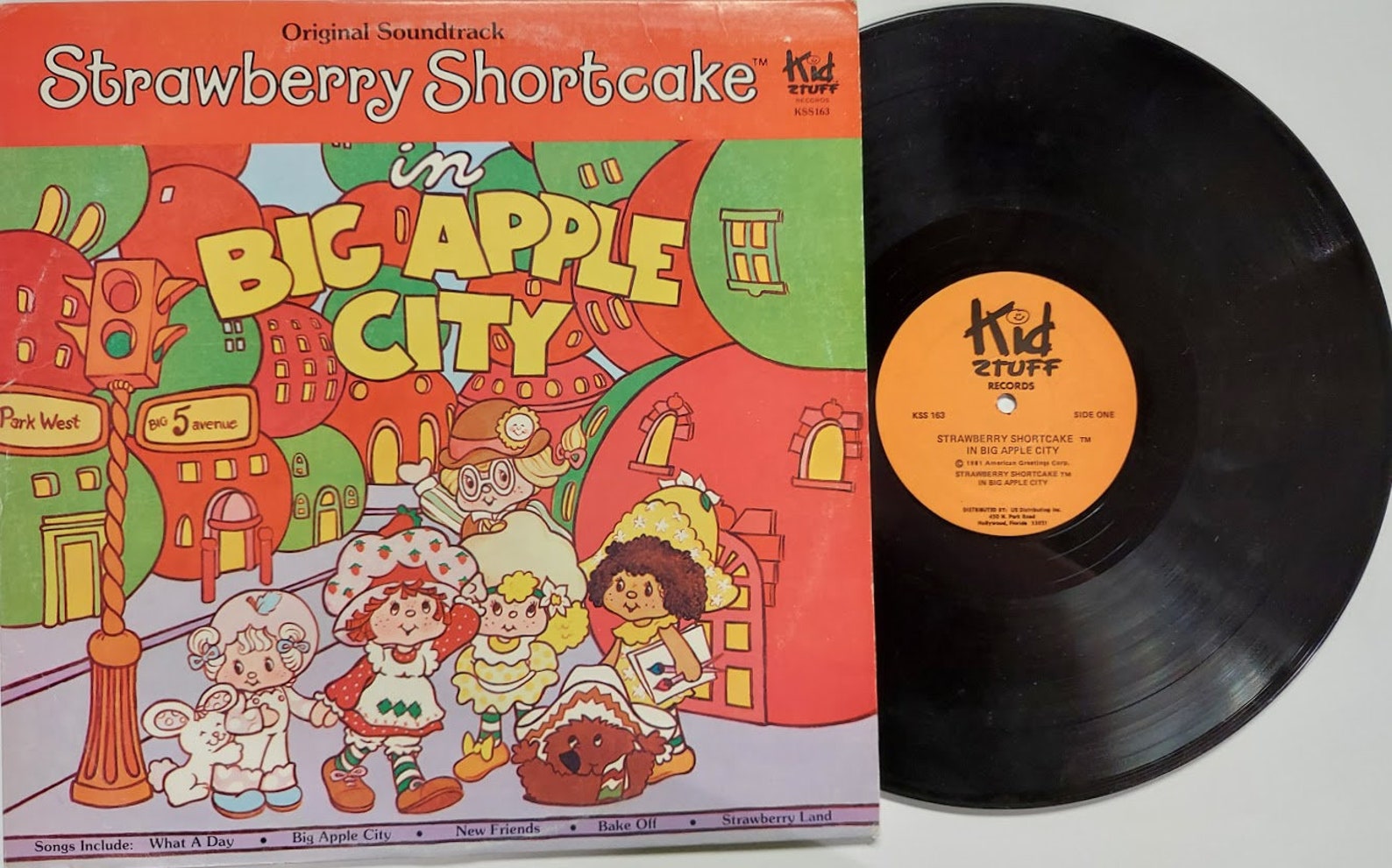 Vintage Vinyl Record Album by Strawberry Shortcake titled Etsy
