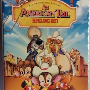 VHS 1991 Vintage Movie titled An American Tail Fievel Goes West (Clam Shell Case)