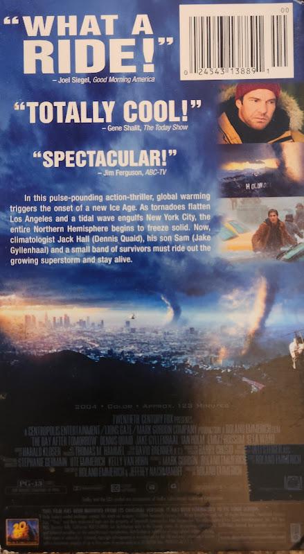 VHS 2004 Vintage Movie Titled the Day After Tomorrow Starring