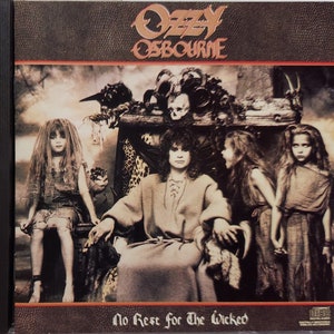 CD Used 1988 Vintage Heavy Metal Music by Ozzy Osbourne titled No Rest For The Wicked