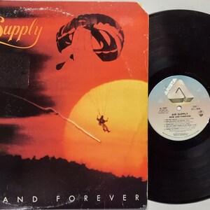 Vintage 1982 Vinyl Record Album by Air Supply  titled Now and Forever