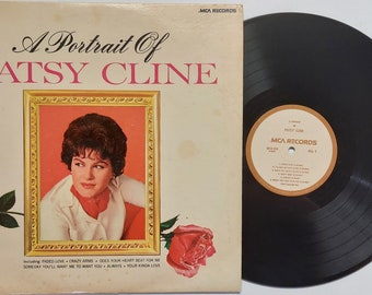 Vintage 1964 Vinyl Record Album by Patsy Cline titled A Portrait Of Patsy Cline