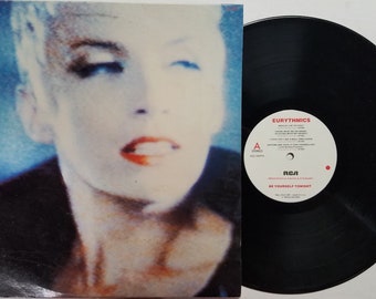 Vintage 1985 Vinyl Record Album by Eurythmics titled Be Yourself Tonight