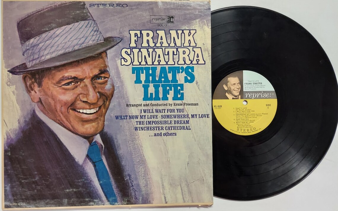 Vintage 1966 Vinyl Record Album by Frank Sinatra titled Etsy