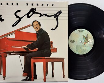 Vintage 1977 Vinyl Record Album by Neil Sedaka titled A Song