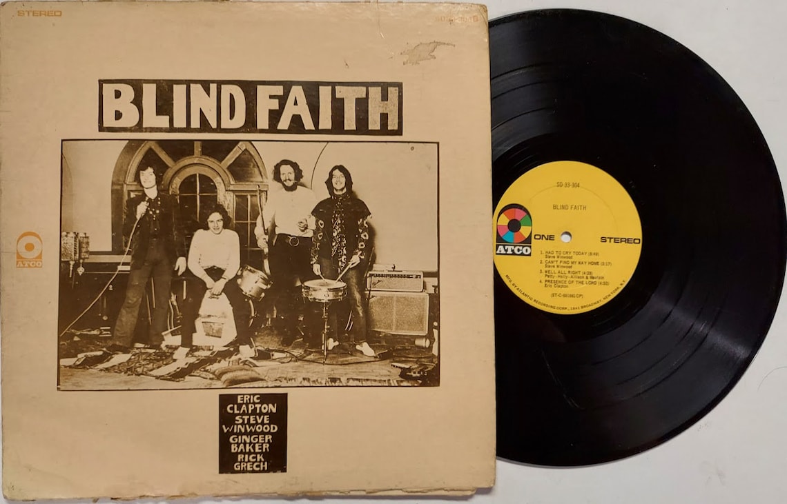 Vintage 1969 Rare Vinyl Record Album by Blind Faith titled Etsy