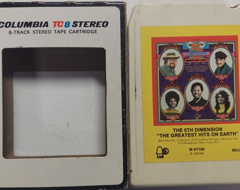 8 Track Tape 1972 Vintage Pop Music by The 5th Dimension titled The Greatest Hits On Earth