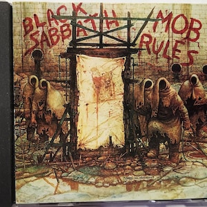 CD 1981 Vintage Heavy Metal Music by Black Sabbath  titled Mob Rules