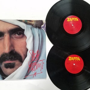 Vintage 1979 Vinyl Record Double Album by Frank Zappa titled Shiek Yerbouti