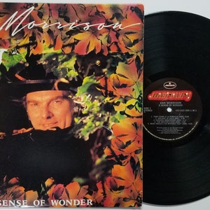 Vintage 1984 Vinyl Record Album by Van Morrison titled A Sense Of Wonder