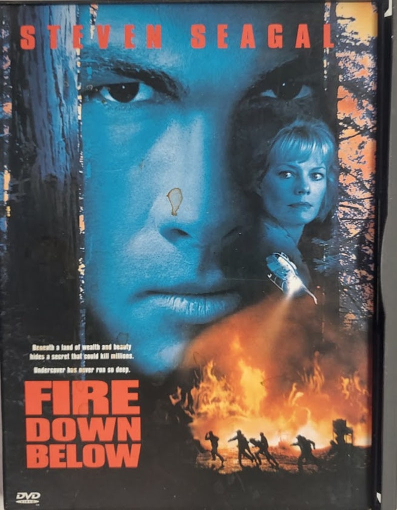 VHS 1997 Movie Titled Fire Down Below Starring Steven Seagal Etsy