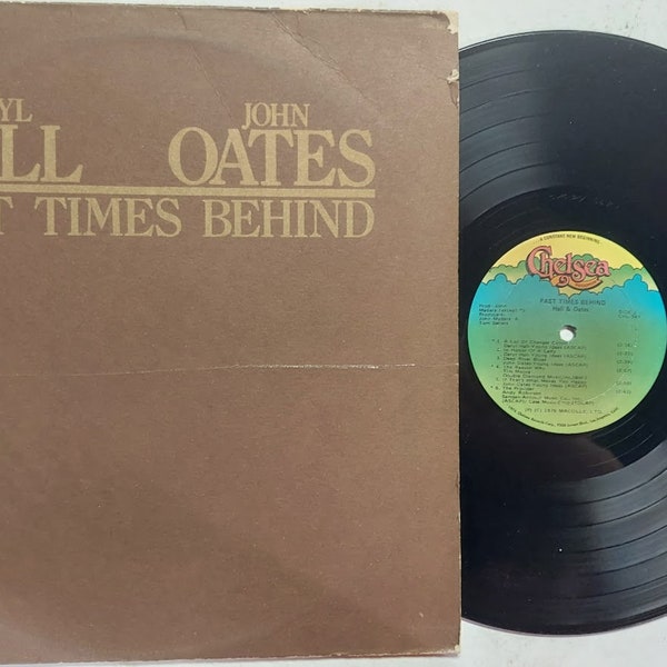 Vintage 1977 Vinyl Record Album by Daryl Hall & John Oates Titled Past Times Behind