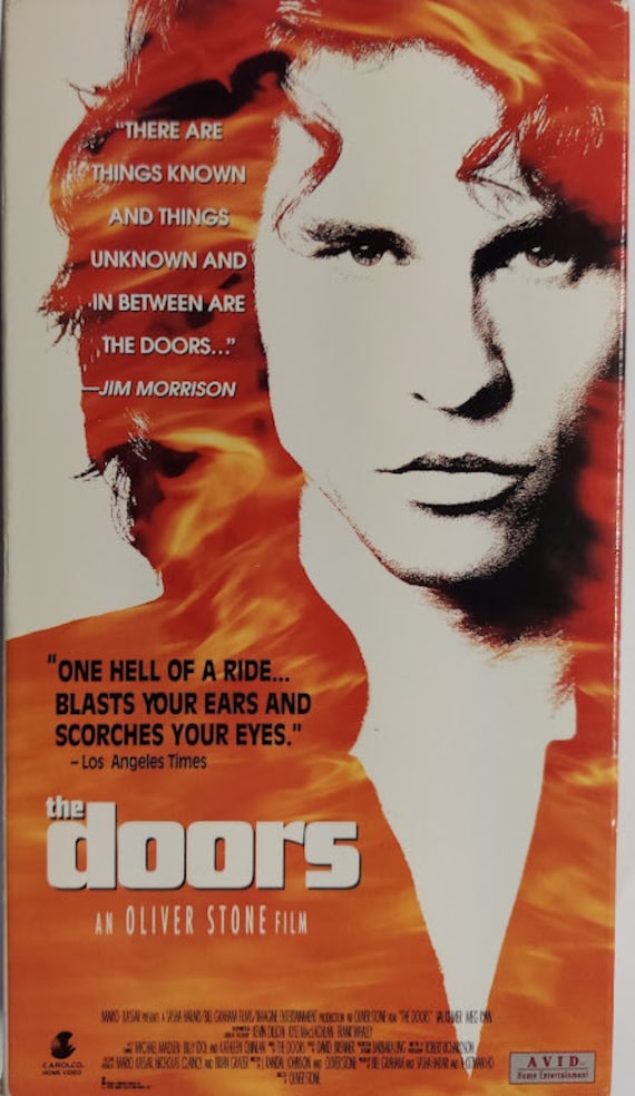 VHS 1991 Vintage Film Titled the Doors Starring Val Kilmer & Meg