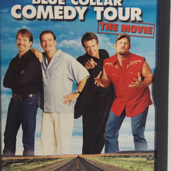 DVD 2003 Vintage Movie titled Blue Collar Comedy Tour starring Jeff Foxworthy, Bill Engvall, Ron White & Heidi Klum