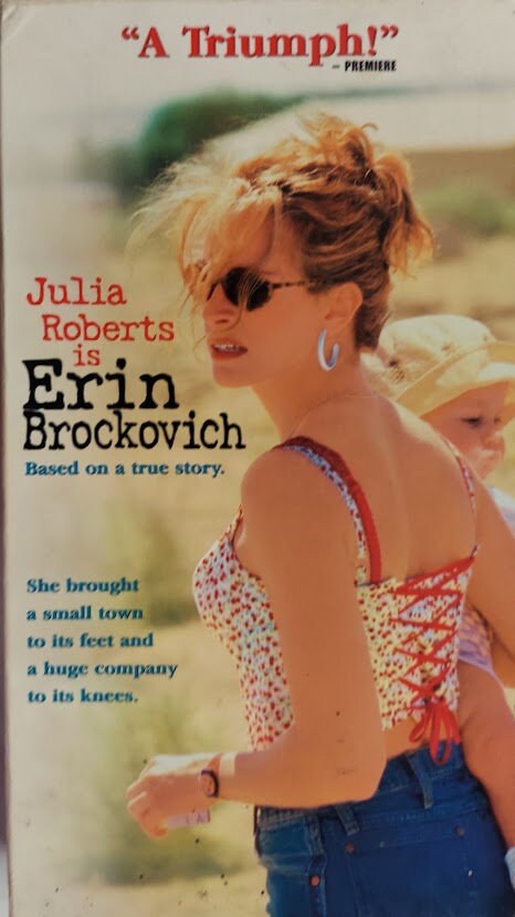 VHS 2000 Vintage Movie Titled Erin Brockovich Starring Julia - Etsy  Australia