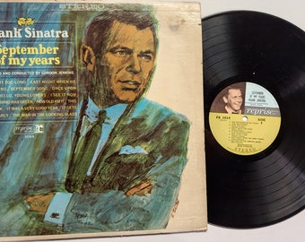 Vintage Vinyl Record Album by Frank Sinatra titled September Of My Years