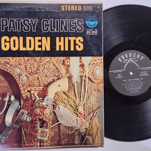 Vintage 1962 Vinyl Record Album by Patsy Cline titled Golden Hits